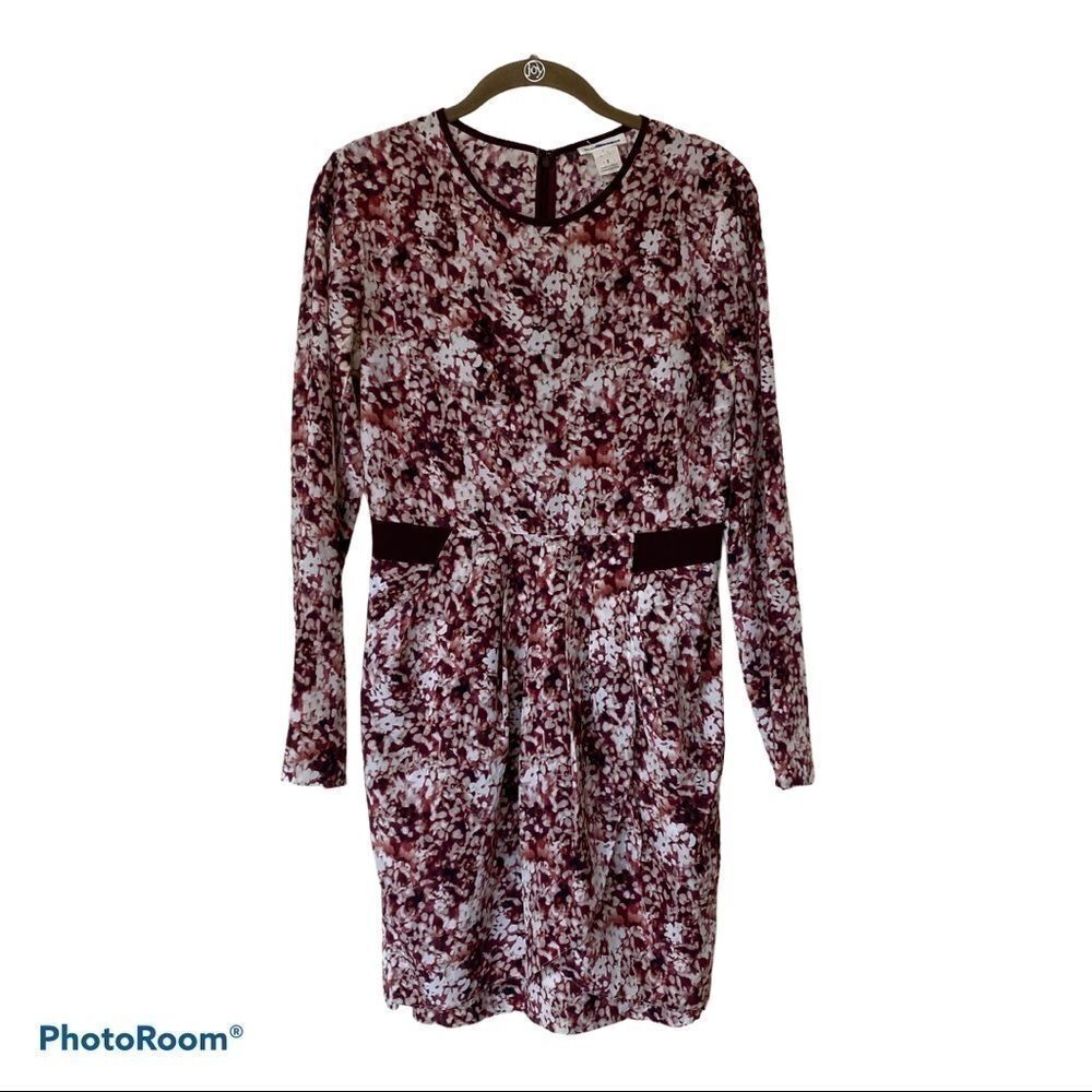 Club Monaco Red Floral Mini Dress (2)